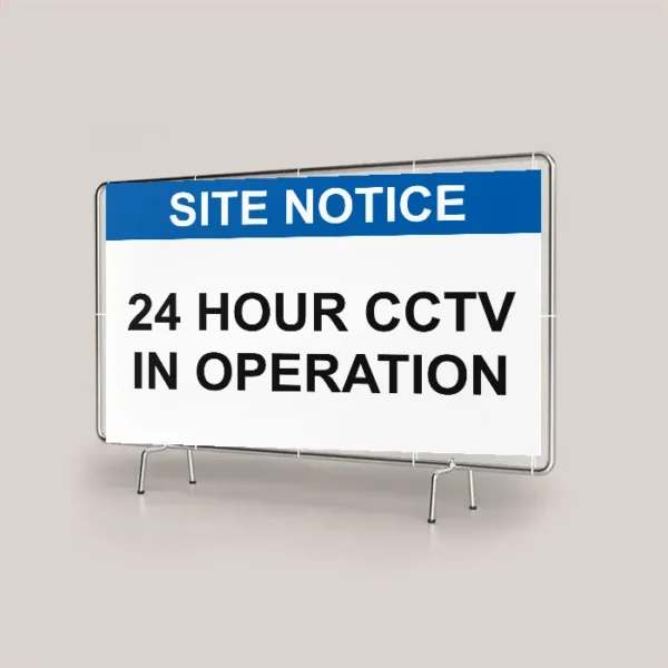 24 Hour CCTV in Operation Site Banner