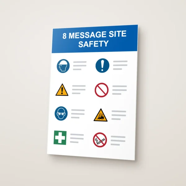 8 Message Site Safety Board