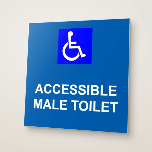 Accessible Male Toilet Sign