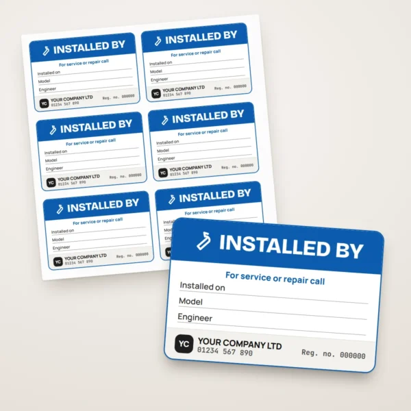 Appliance Installed By Labels