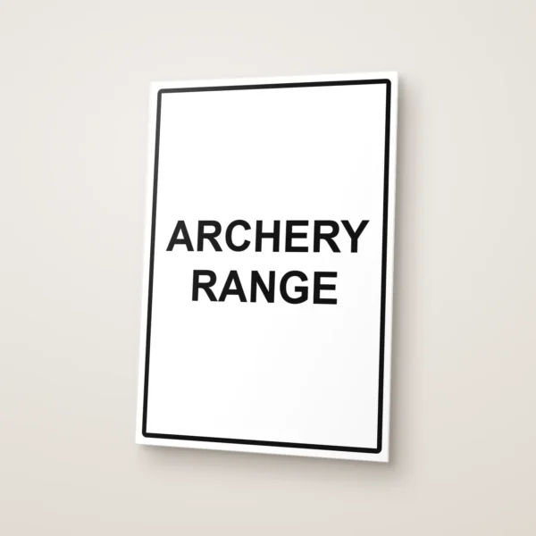 Archery Range Sign