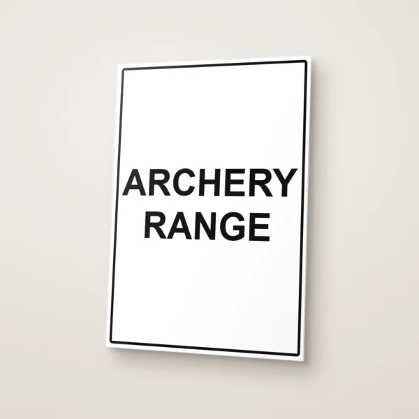 Archery Range Sign