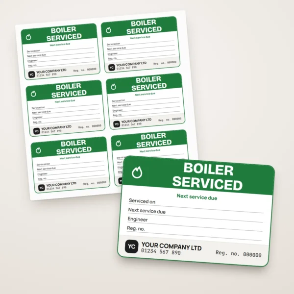 Boiler Service Labels