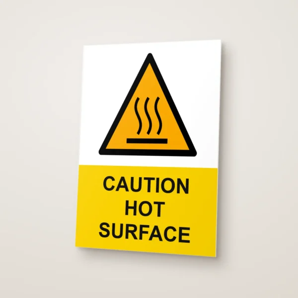 Caution Hot Surface Sign