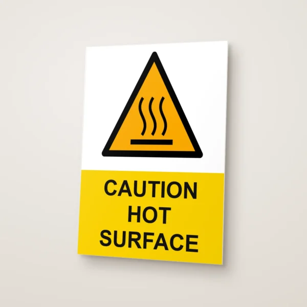 Caution Hot Surface Sign