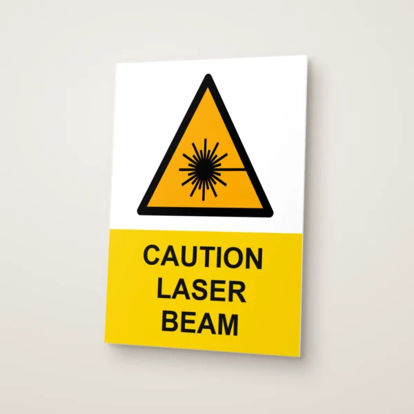 Caution Laser Beam Sign