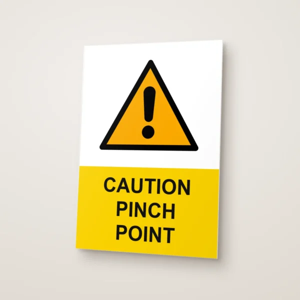 Caution Pinch Point Sign