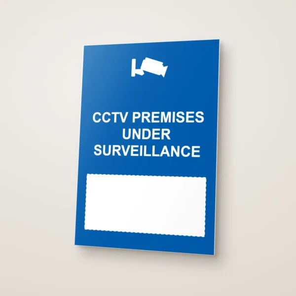CCTV Premises Under Surveillance Write-On Sign