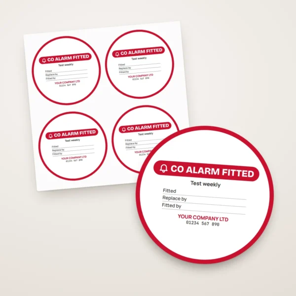 Carbon Monoxide Alarm Labels
