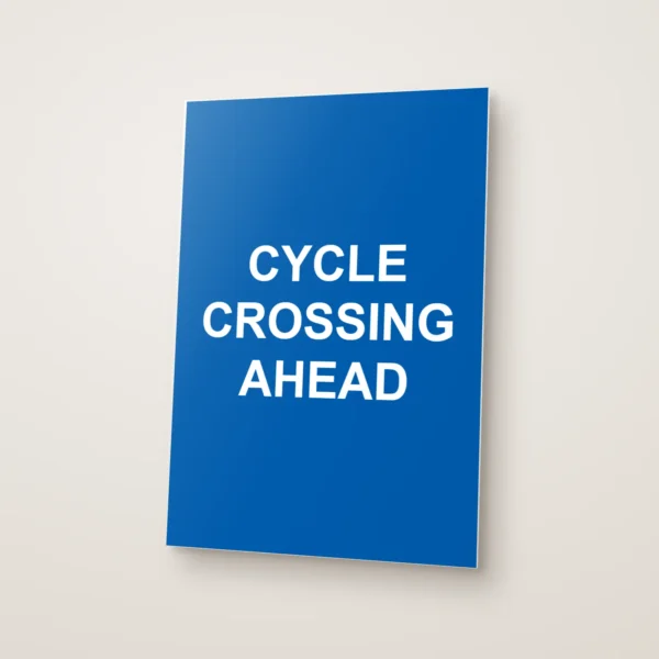 Cycle Crossing Ahead Sign