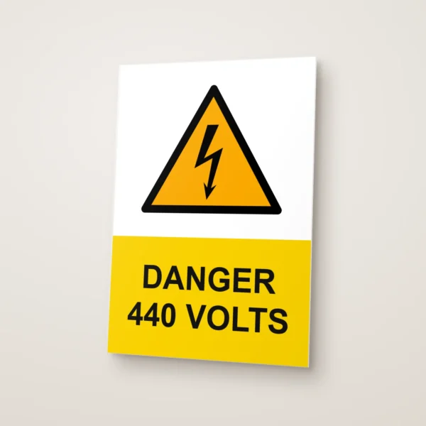 Danger 440 Volts Sign