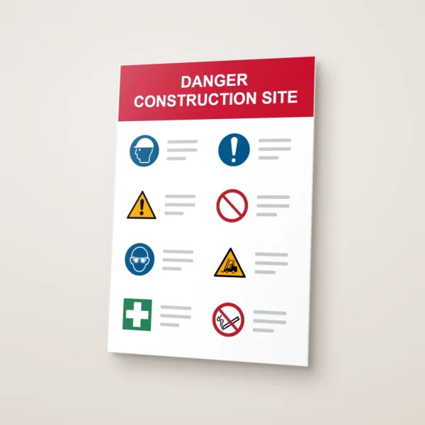 Danger Construction Site Sign
