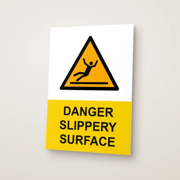 Danger Slippery Surface Sign