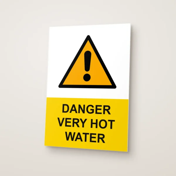 Danger Very Hot Water Sign