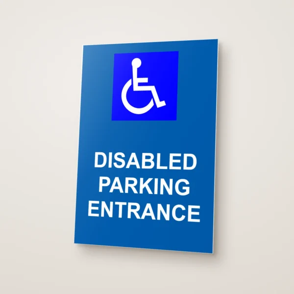 Disabled Parking Entrance Sign