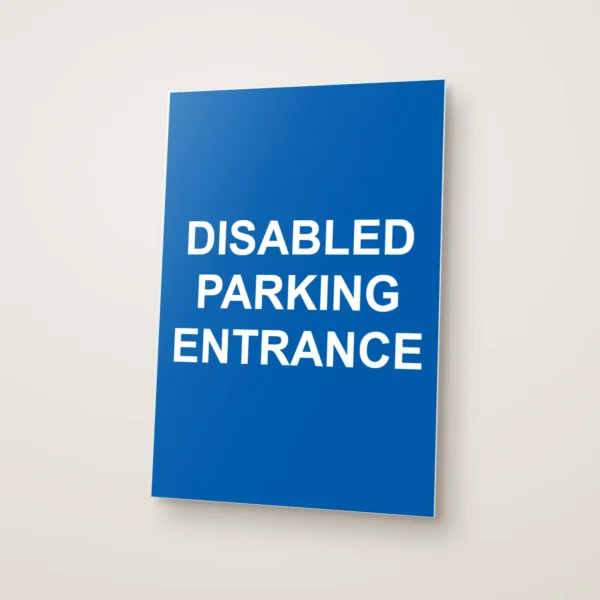 Disabled Parking Entrance Sign