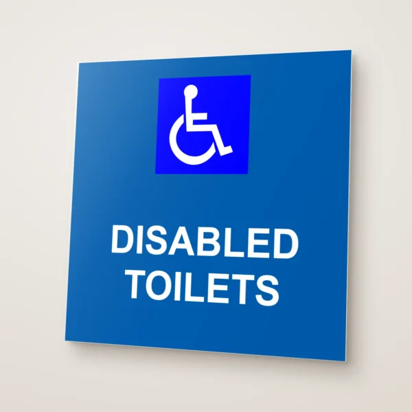 Disabled Toilets Sign