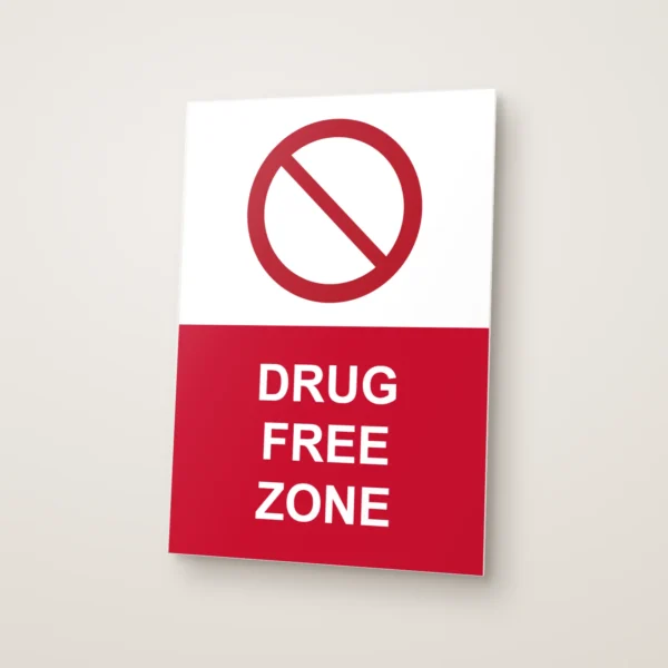 Drug Free Zone Sign