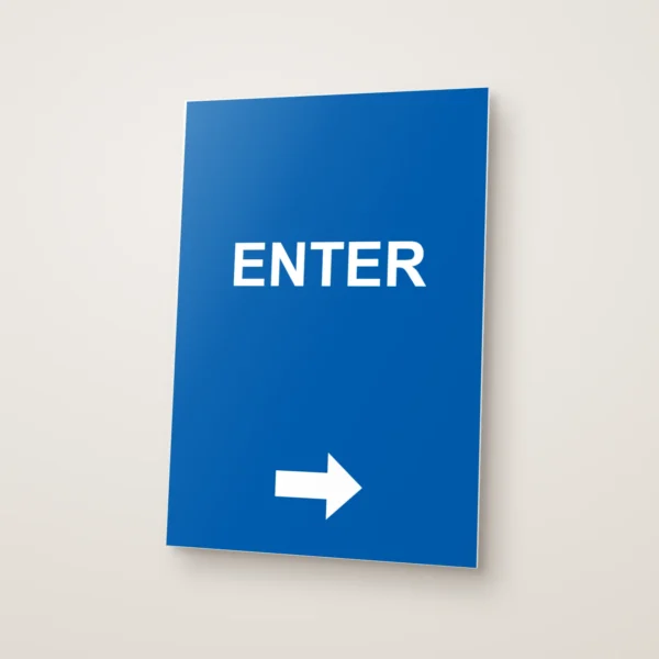 Enter Right Arrow Sign