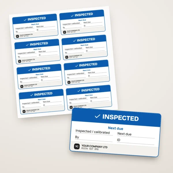 Equipment Inspection & Calibration Labels
