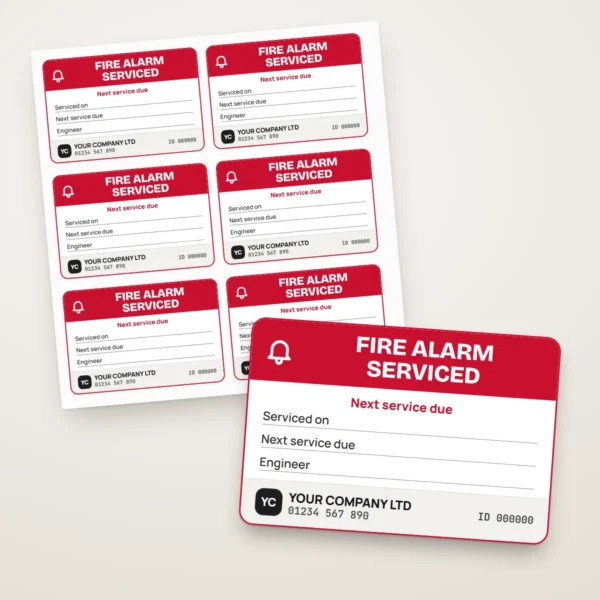 Fire Alarm Test Labels