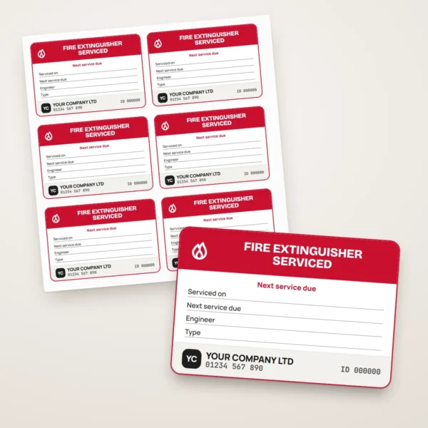 Fire Extinguisher Service Labels