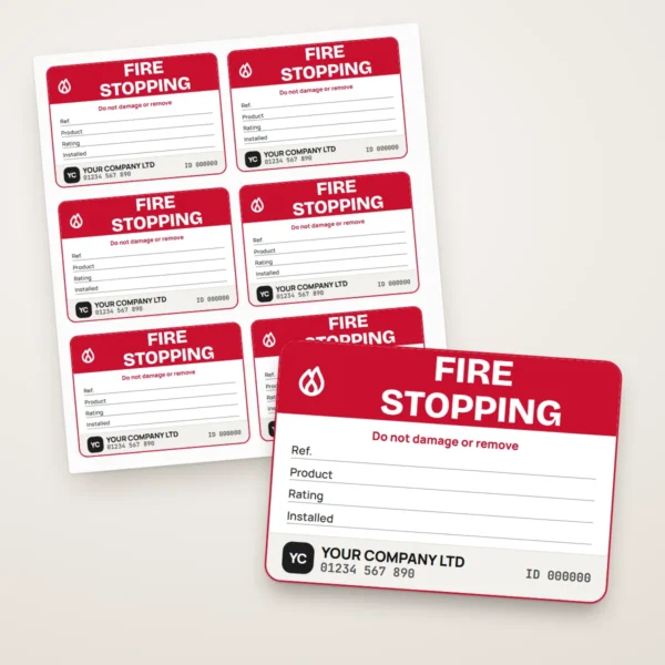 Fire Stopping Labels