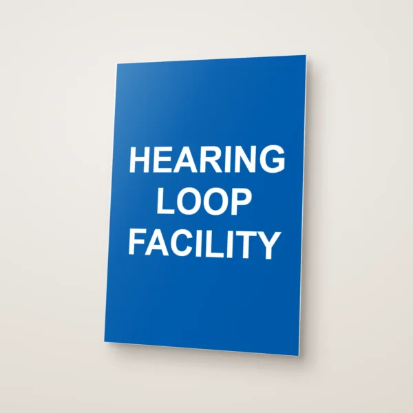 Hearing Loop Facility Sign