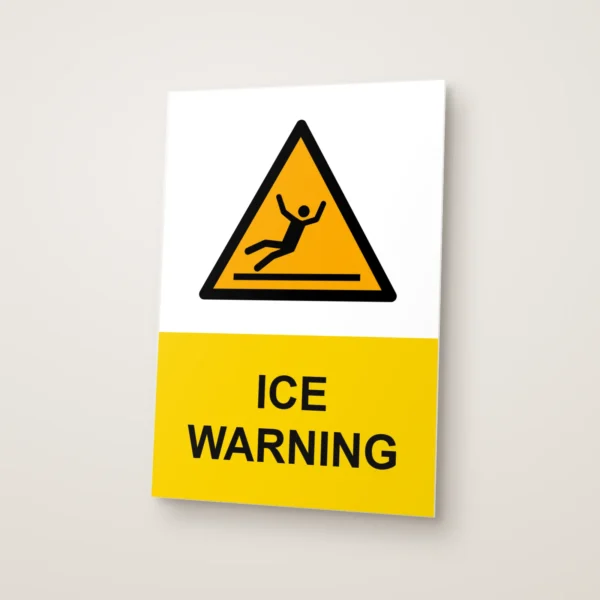 Ice Warning Sign