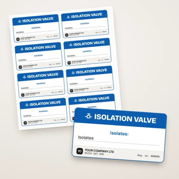 Isolation Valve Labels