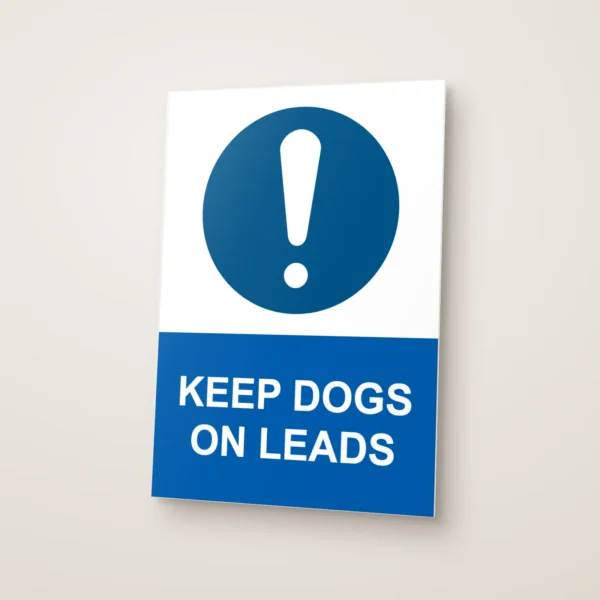 Keep Dogs on Leads Sign