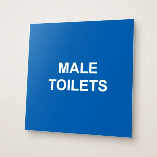 Male Toilets Sign