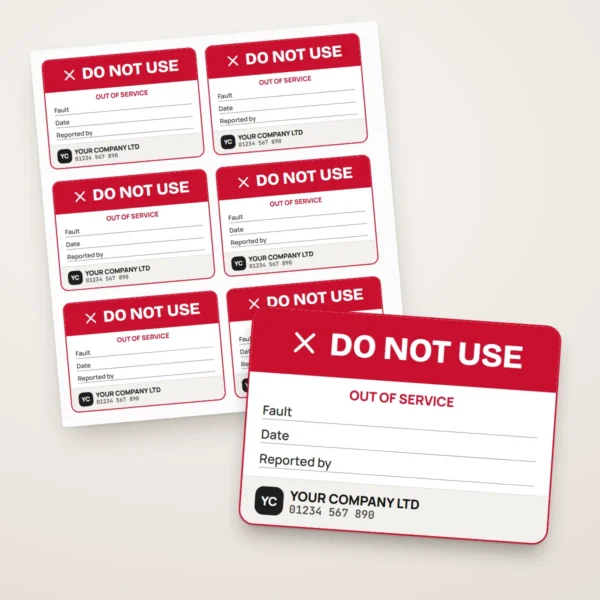 Do Not Use / Out of Service Labels