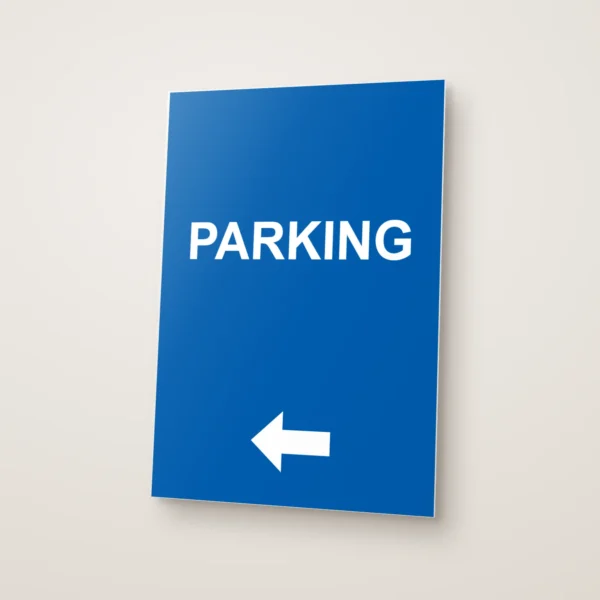 Parking Arrow Left Sign