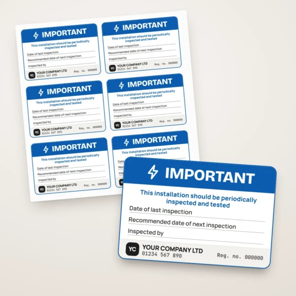 Periodic Inspection Labels (EICR)