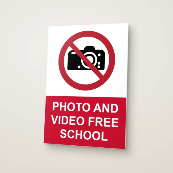 Photo and Video Free School Sign