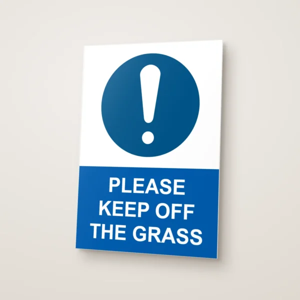 Please Keep Off the Grass Sign