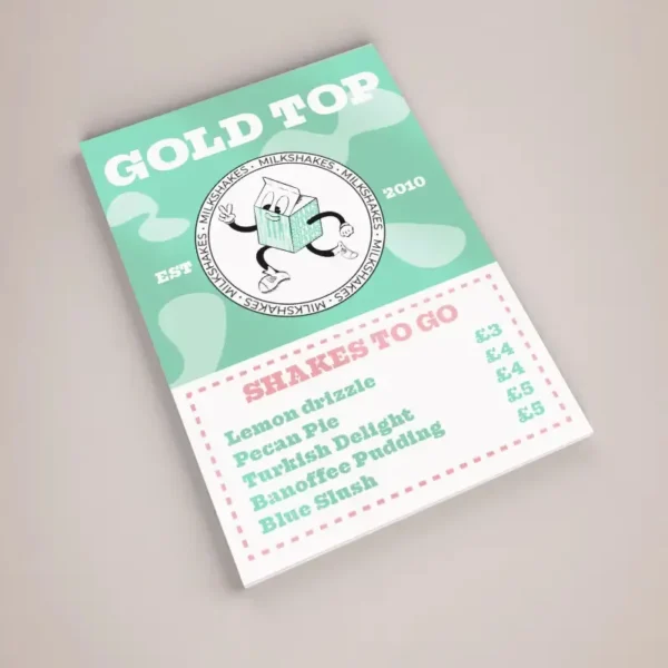 Printed Menu Boards