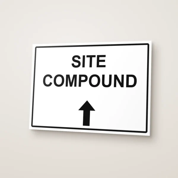 Site Compound Arrow Up Sign