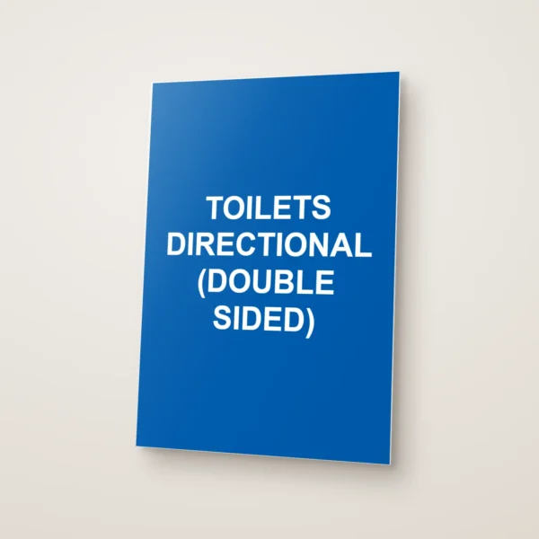 Toilets Directional (Double Sided) Sign