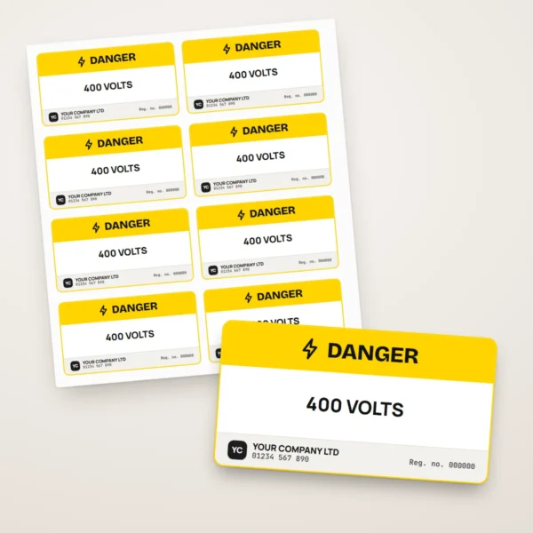 Voltage Warning Labels