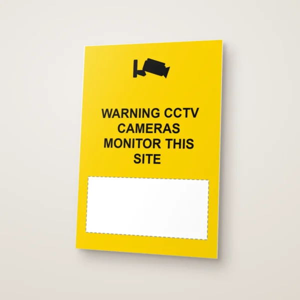 Warning CCTV Cameras Monitor This Site Write-On Sign