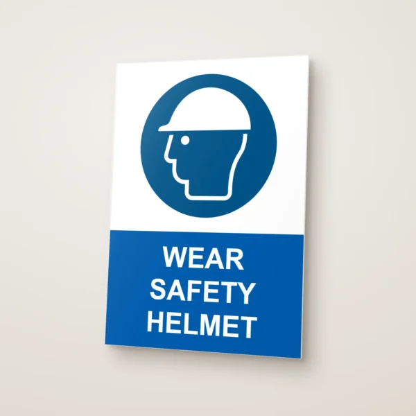 Wear Safety Helmet Sign