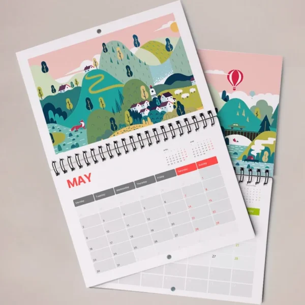 Wiro Bound Wall Calendars